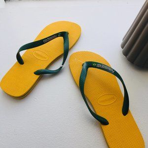 Men’s Havainas | Flip flops| Brazilian Flag Colors | New | Size US 13M